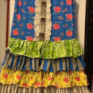 Mustard Pie girls 8 ruffled Dress